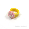 wholesale cute candy color custom shaped kids rubber PVC finger rings